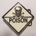 Пряжка на ремень "Poison"