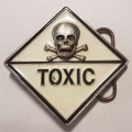 Пряжка на ремень "Toxic"