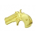 Пряжка на ремень "Золотой пистолет"