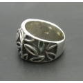 Серебряное кольцо 925 проба "Листья"