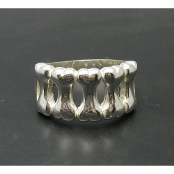 Серебряное кольцо 925 пробы "Кости"