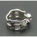 Серебряное кольцо 925 пробы "Два скелета"