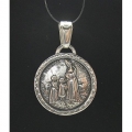 Серебряная подвеска 925 пробы "Св. Мария"