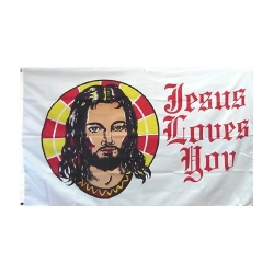 Флаг "Иисус любит тебя"