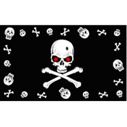 Пиратский флаг " Red eye border"