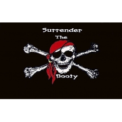 Пиратский флаг "Surrender the booty"