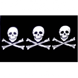 Пиратский флаг "Три черепа"