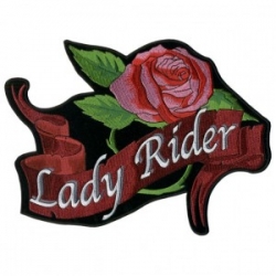 Нашивка "Lady Rider" 10 х 8 см.
