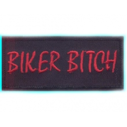 Нашивка "Biker Bitch" 9 х 4 см.