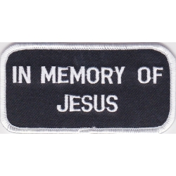 Нашивка "В память об Иисусе" 10 х 5 см