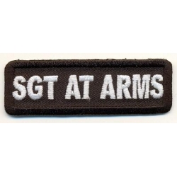 Нашивка "Stg at arms" ("Начальник слжбы безопасности") 7,5х2,5 см.