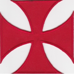 Нашивка "Мальтийский крест" 10 х 10 см