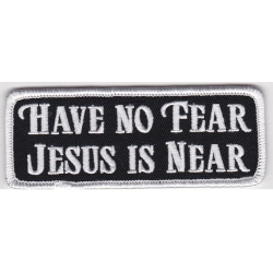Нашивка "Не бойся, Иисус рядом" 10 х 4 см
