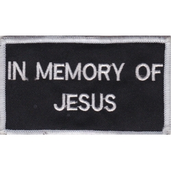 Нашивка "В память об Иисусе" 9,5 х 5,5 см