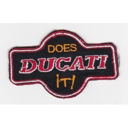 Нашивка "Ducati", 7.5 х 4.5 см