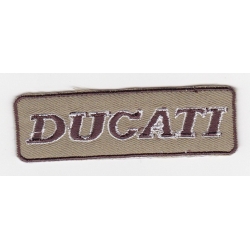 Нашивка "Ducati", 8 х 2.3 см