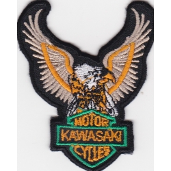 Нашивка "Kawasaki" 6,5 х 5,5 см