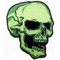 Нашивка "Зеленый череп" 10 х 8,5 см.