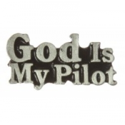 Значок "God Is My Pilot" (Господь ведет меня)