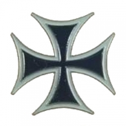Значок "Мальтийский крест" 3 х 3 см.