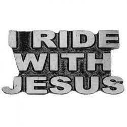 Значок "I ride with Jesus"