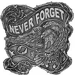 Значок "Never Forget" (никогда не забудем)