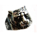 Серебряный тибетский мужской перстень "тигр"