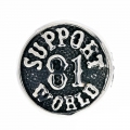 Стальной перстень "Support 81 World"