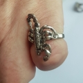 Стальное кольцо "Скорпион"
