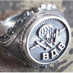 Перстень "ВДВ" из серебра 925 пробы