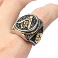 Массивный масонский перстень 