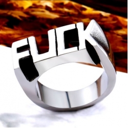 Стальной перстень "FUCK"