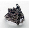 Массивный серебряный перстень "Вервольф"