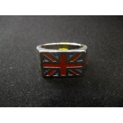 Стальной перстень "Флаг Великобритании"