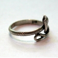 Серебряное кольцо 925 пробы "Змейка"