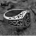Стальной перстень с кельтским узором