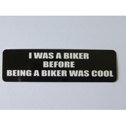 Виниловый стикер на шлем/мотоцикл "Я был байкером..."