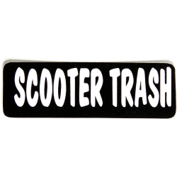 Виниловый стикер на шлем/мотоцикл "Scooter Trash"