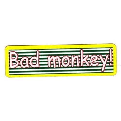 Виниловый стикер на шлем/мотоцикл "Плохая обезьяна"