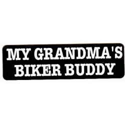 Виниловый стикер на шлем/мотоцикл "Байкер-кореш моей бабушки"