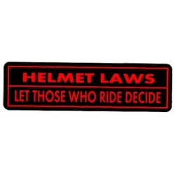 Виниловый стикер на шлем/мотоцикл "Закон..."