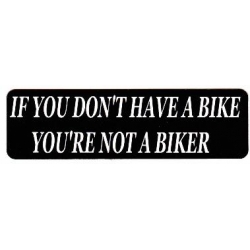 Виниловый стикер на шлем/мотоцикл "Ты не байкер..."