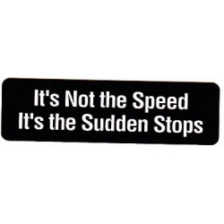 Виниловый стикер на шлем/мотоцикл "Виновата не скорость..."
