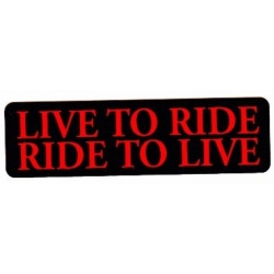 Виниловый стикер на шлем/мотоцикл "Живи, чтобы кататься, катайся, чтобы жить"