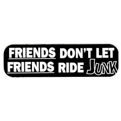 Виниловый стикер на шлем/мотоцикл "Друзья, давайте не будем кататься на всяком дерьме"