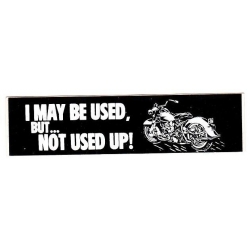 Виниловый стикер на шлем/мотоцикл "Может я и б/ушный, но не мертвый"