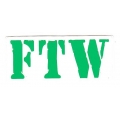 Виниловый стикер на шлем/мотоцикл "FTW - "fuck thе world", "forеvеr two whееls"