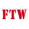 Виниловый стикер на шлем/мотоцикл "FTW - "fuck thе world", "forеvеr two whееls"